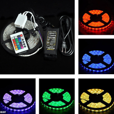 RGB 5050 12V LED strip flexible light 60 leds 5m Roll 300SMD IP65 Waterproof JALN7