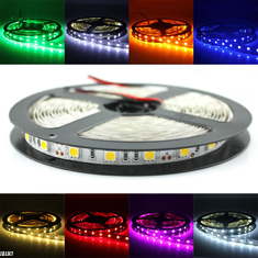Led strip 5050 smd light 12V 24V IP65 60LEDs per meter 300LEDs 5m 3 resistences