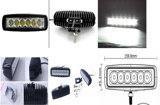 LED Head light motorcycle lamp Auto light 18W 1080LM LED work light car light