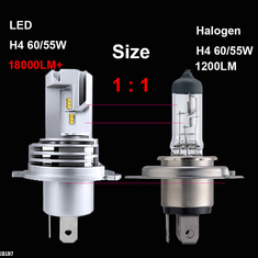 Car LED Headlight H11 H7 55W H4 60/55W Original Bulb Fog Lamp 18000LM H1 9005 9006 HB3 HB4 12V Truck Lights 24V