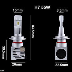 Car LED Headlight H11 H7 55W H4 60/55W Original Bulb Fog Lamp 18000LM H1 9005 9006 HB3 HB4 12V Truck Lights 24V