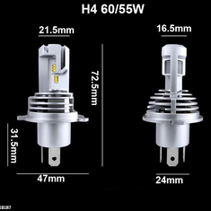 Car LED Headlight H11 H7 55W H4 60/55W Original Bulb Fog Lamp 18000LM H1 9005 9006 HB3 HB4 12V Truck Lights 24V