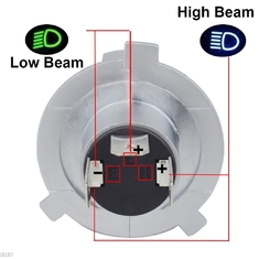 Car H4 LED Headlight 3000K Yellow Golden Lamp 60/55W 12V Motorcycle Bulb High Beam Low Beam