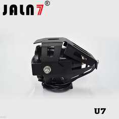Motorcycle Headlight Led JALN7 U7 15W Fog Driving Running Light with Angel Eyes Lights Ring Front Strobe Flashing