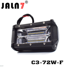 LED Light Bar JALN7 72W 3Rows Flood LED Driving Lamp Super Bright Off Road Lights LED Work Light Boat Jeep