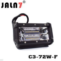 LED Light Bar JALN7 72W 3Rows Flood LED Driving Lamp Super Bright Off Road Lights LED Work Light Boat Jeep