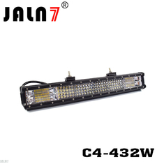 LED Light Bar JALN7 432W 4Rows Combo Beam LED Driving Lamp Super Bright Off Road Lights LED Work Light Boat Jeep