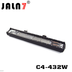 LED Light Bar JALN7 432W 4Rows Combo Beam LED Driving Lamp Super Bright Off Road Lights LED Work Light Boat Jeep