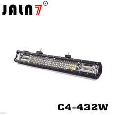 LED Light Bar JALN7 432W 4Rows Combo Beam LED Driving Lamp Super Bright Off Road Lights LED Work Light Boat Jeep