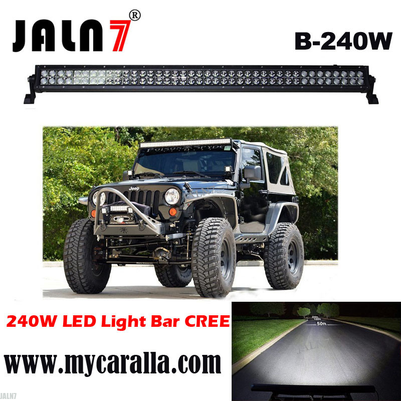 LED Light Bar JALN7 42Inch 240W Spot Flood Combo LED Driving Lamp Super Bright Off Road Lights LED Work Light Boat Jeep