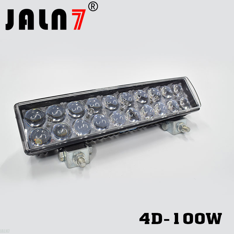 Led Work Light JALN7 100W 4D Lens Car Driving Lights Fog Light Off Road Lamp Car Boat Truck SUV JEEP ATV Led Light