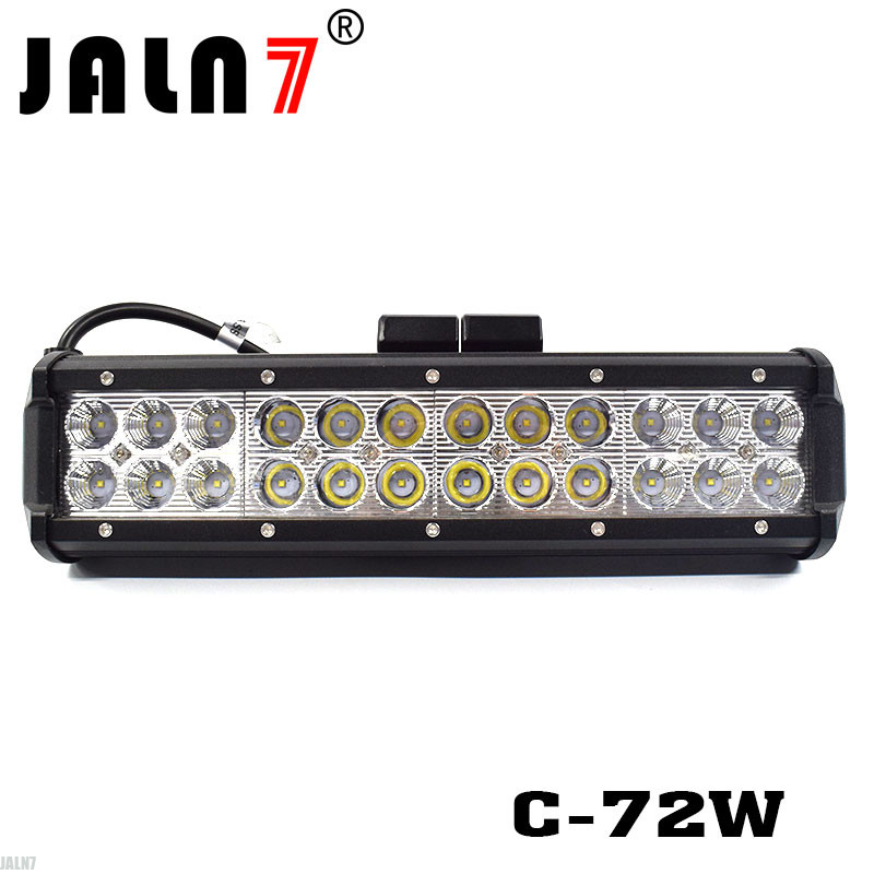LED Light Bar JALN7 72W CREE Spot Flood Combo LED Driving Lamp Super Bright Off Road Lights LED Work Light Boat Jeep