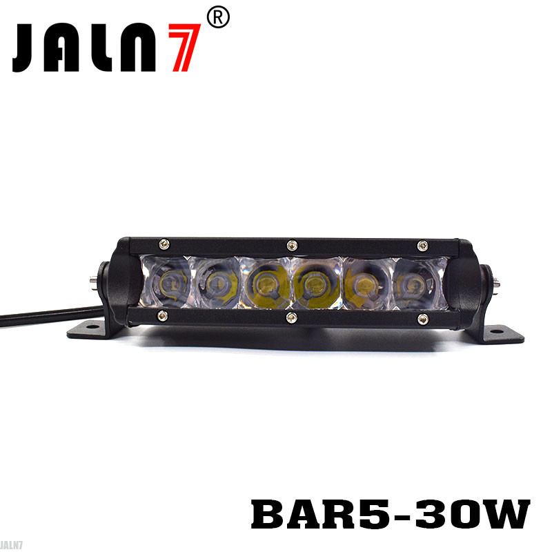 LED Light Bar JALN7 7.5Inch 30W CREE Original Spot Flood  LED Driving Lamp Super Bright Off Road Lights LED Work Light